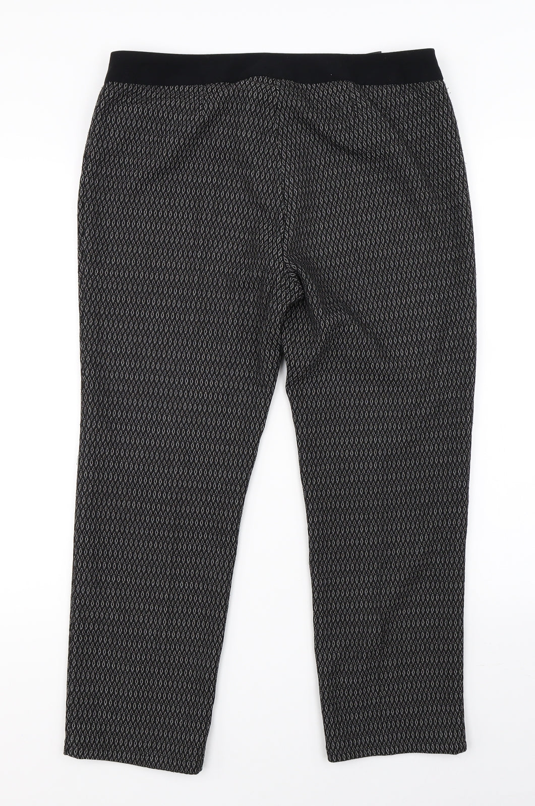 Womens UK Size 12 NEXT Regular Fit Dress Pants Black Trousers