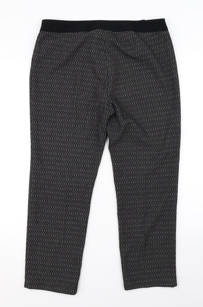 Womens UK Size 12 NEXT Regular Fit Dress Pants Black Trousers