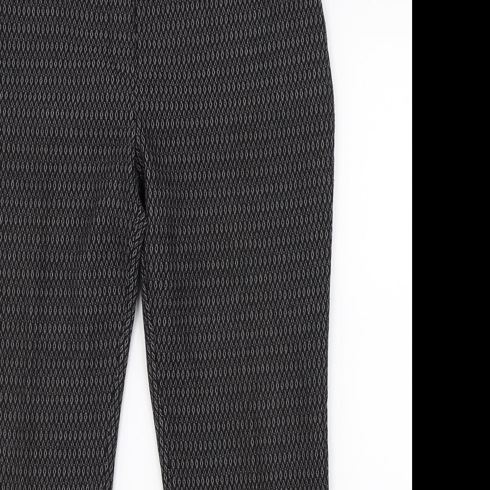 Womens UK Size 12 NEXT Regular Fit Dress Pants Black Trousers