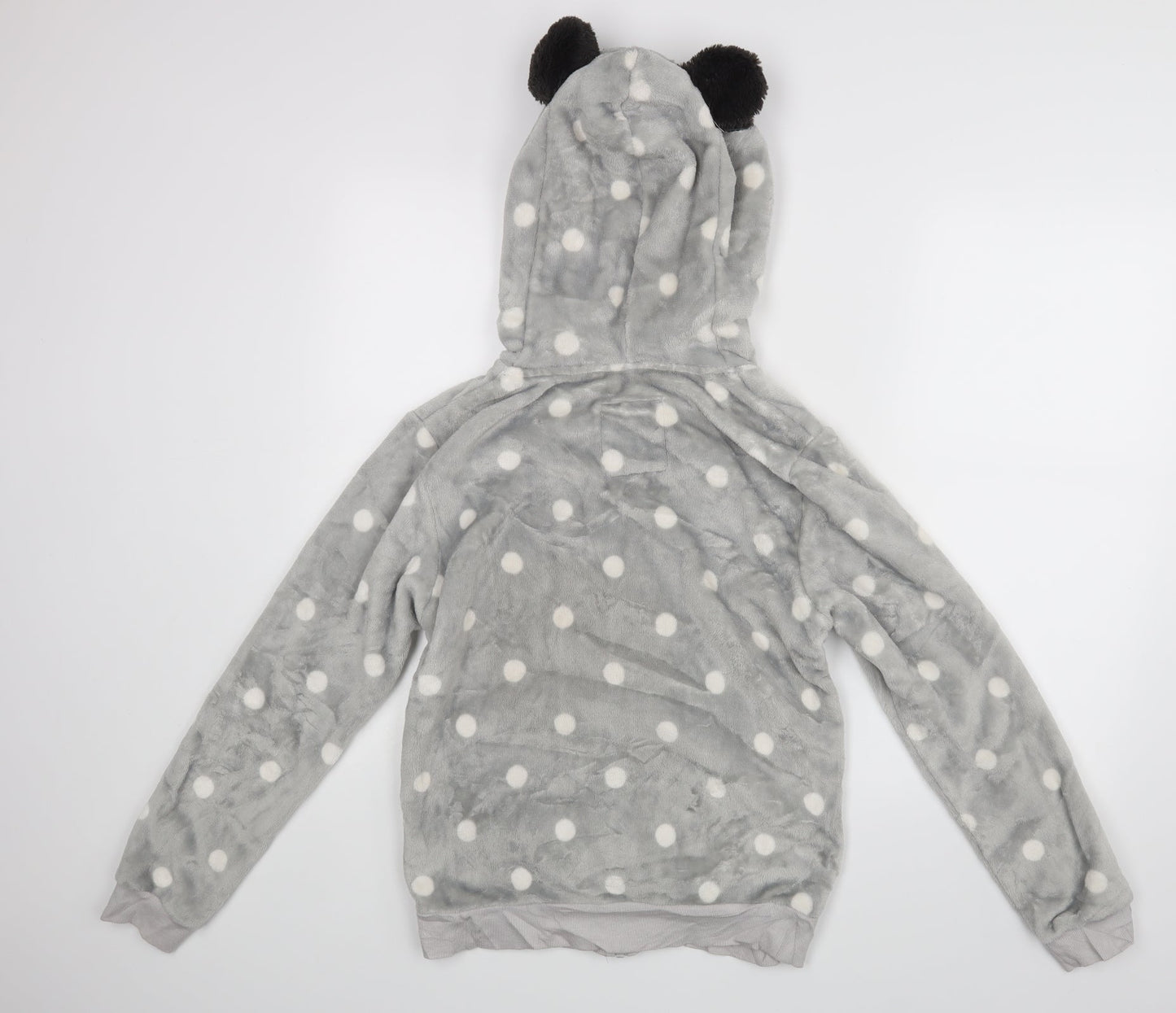 Rise and Shine Womens Grey Polka Dot Rayon Top Pyjama Top Size 8