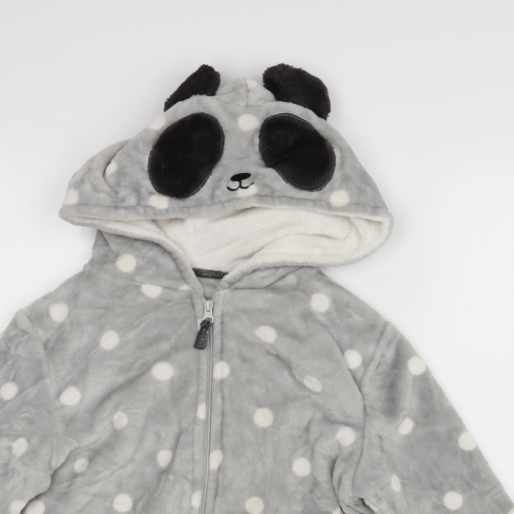 Rise and Shine Womens Grey Polka Dot Rayon Top Pyjama Top Size 8