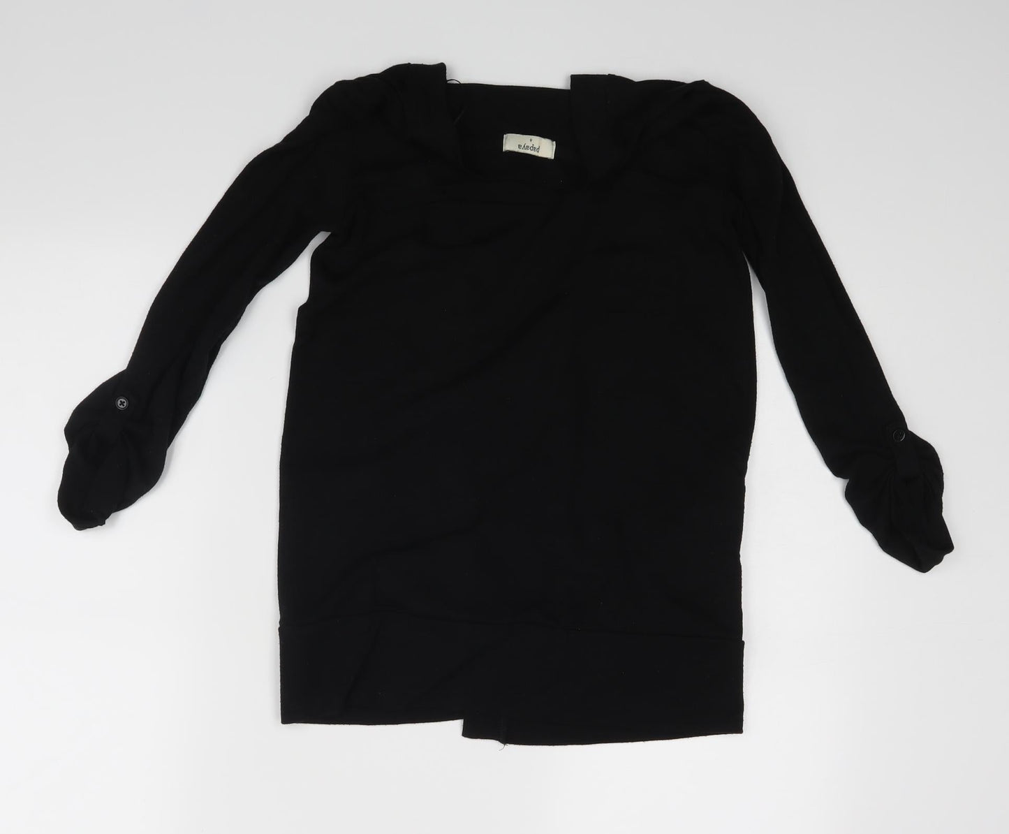 Papaya Womens Black   Basic Blouse Size 8