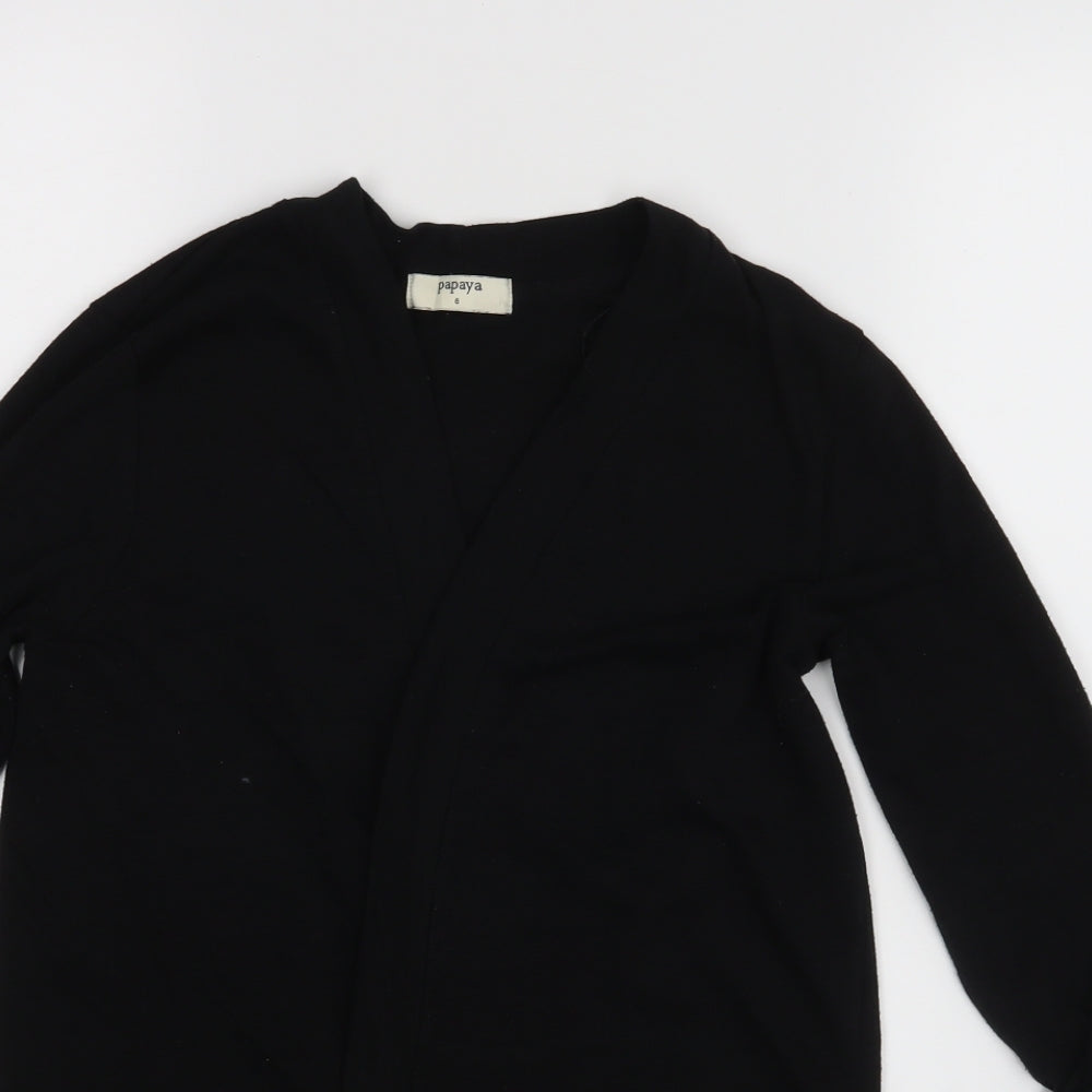 Papaya Womens Black   Basic Blouse Size 8