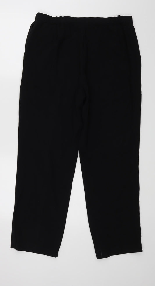 M&S Womens Black   Dress Pants Trousers Size 14 L26 in