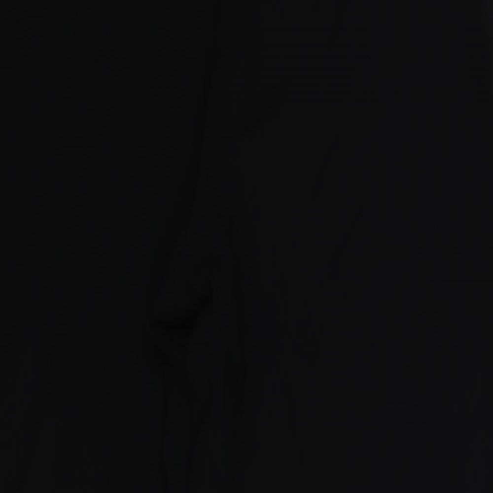 Womens UK Size 14 M&S Regular Fit Dress Pants Black Trousers