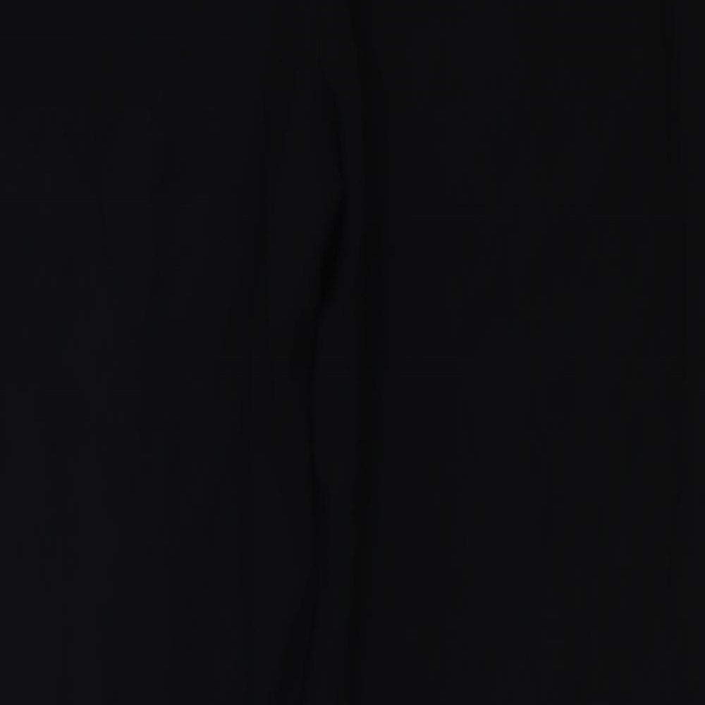 Womens UK Size 14 M&S Regular Fit Dress Pants Black Trousers