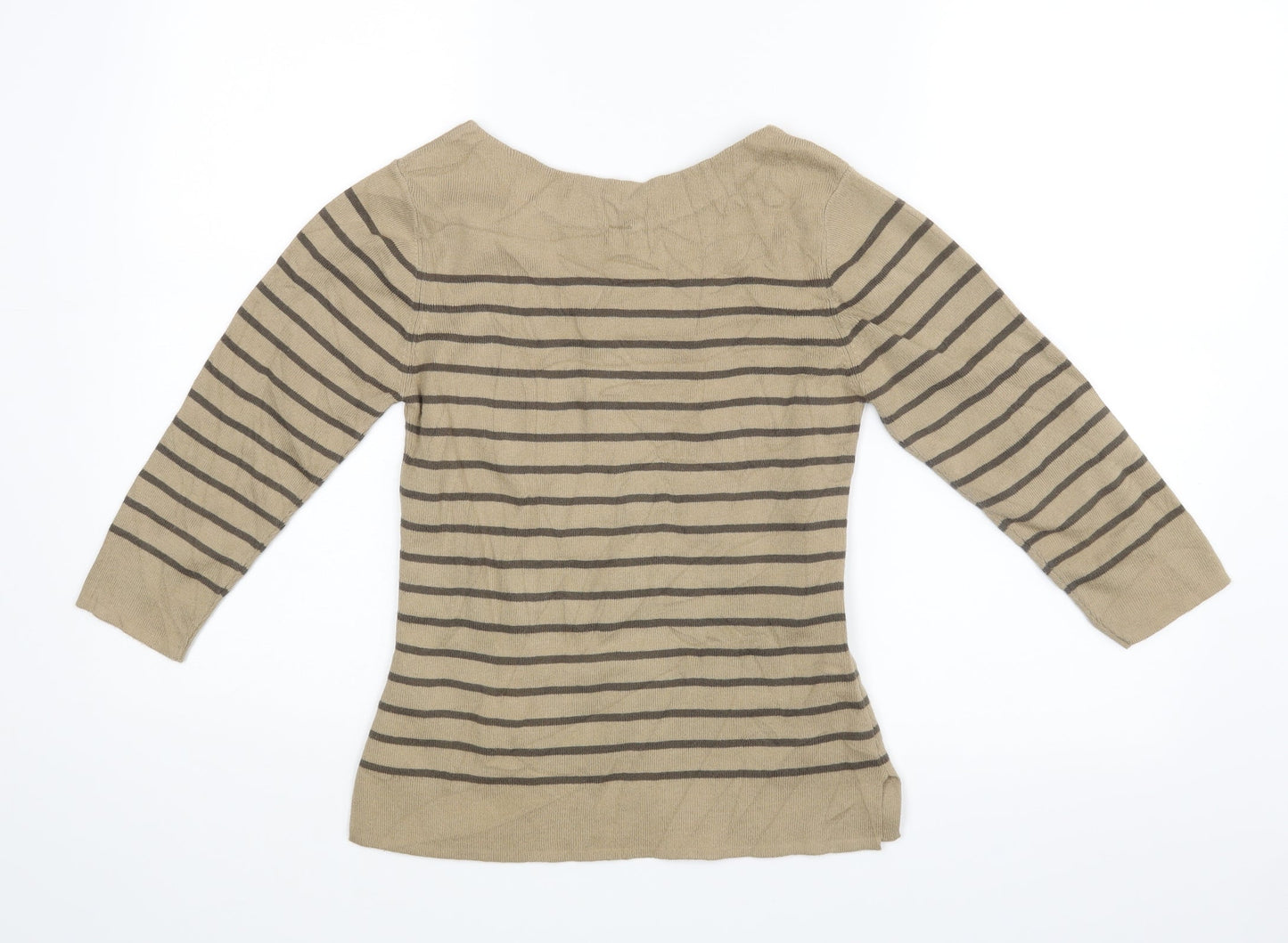Womens UK Size  Preworn Beige Basic Blouse