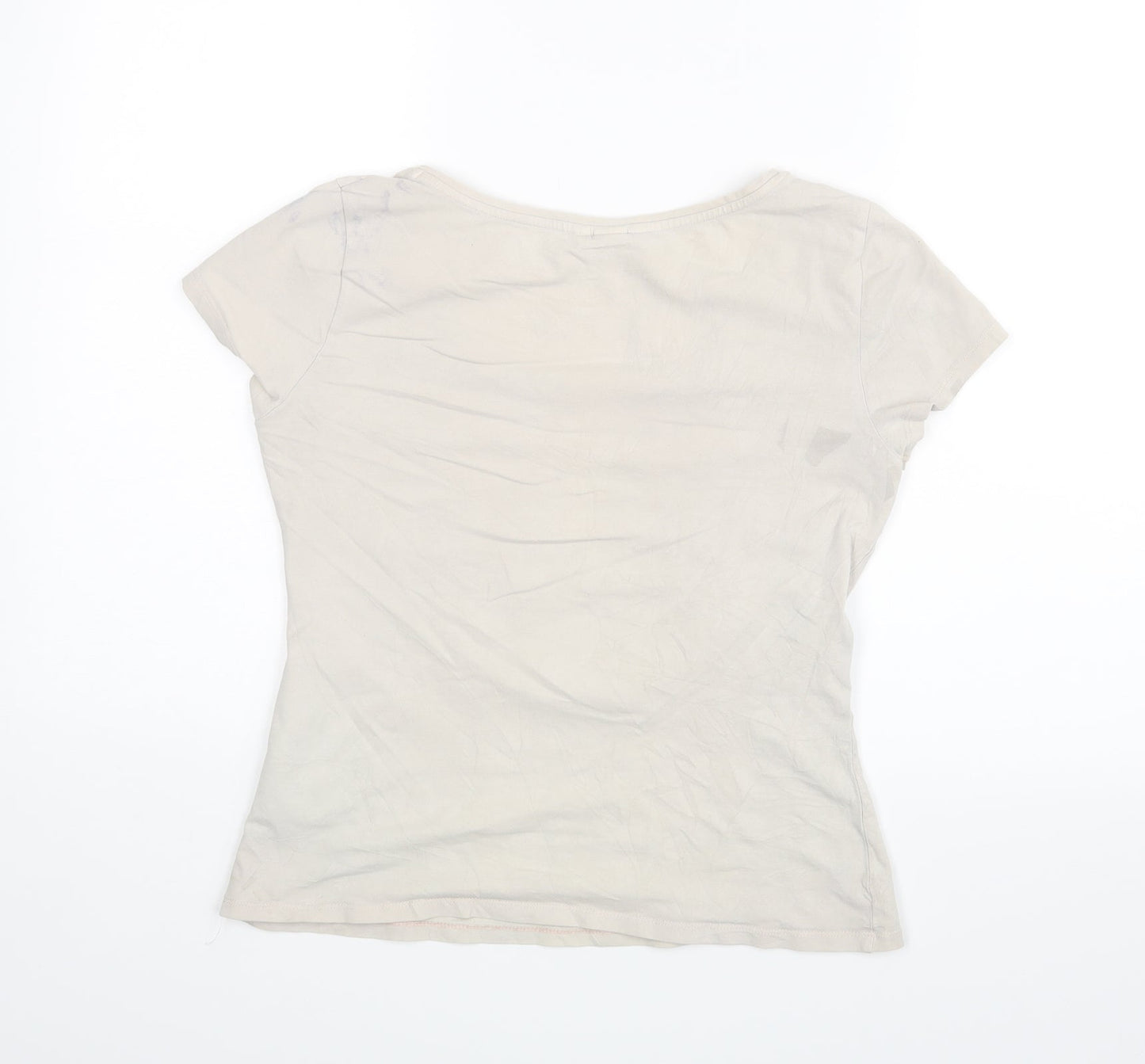 H&M Womens Beige   Basic Blouse Size M
