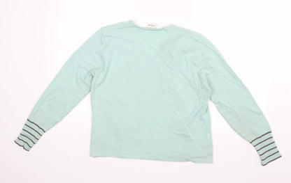 Womens UK Size 16 LUCIA Green Basic Blouse