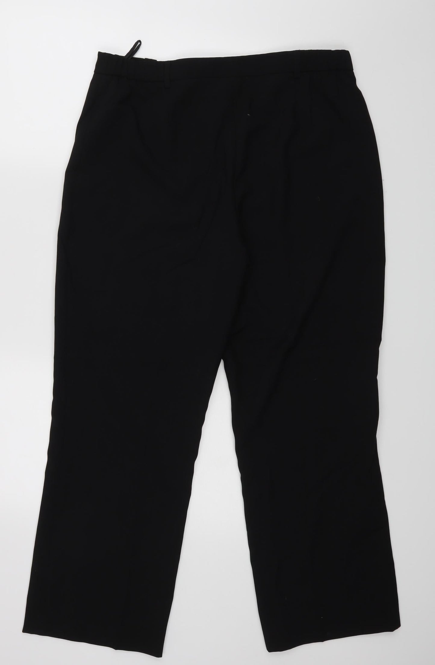 Womens UK Size 16 Classics Regular Fit Dress Pants Black Trousers