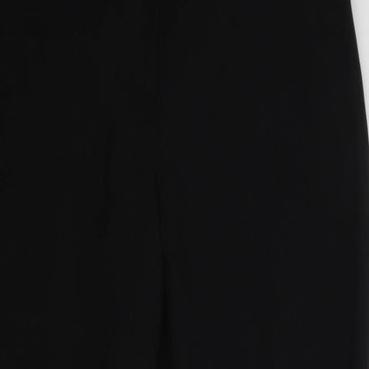 Womens UK Size 16 Classics Regular Fit Dress Pants Black Trousers
