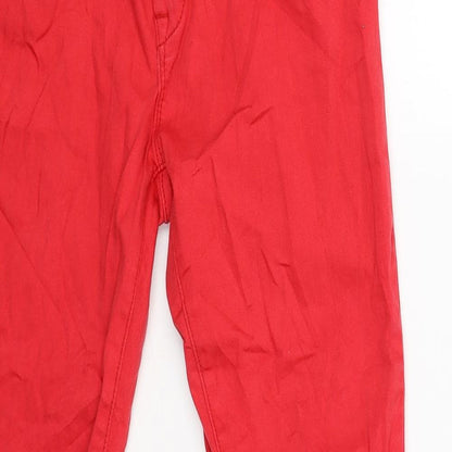 Womens UK Size M FB Sister Regular Fit Skinny Red Jeans