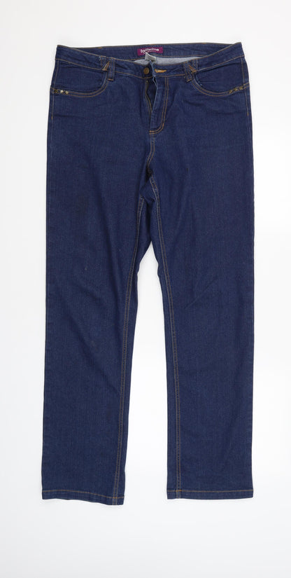 Taillissime Womens Blue   Straight Jeans Size 12 L31 in