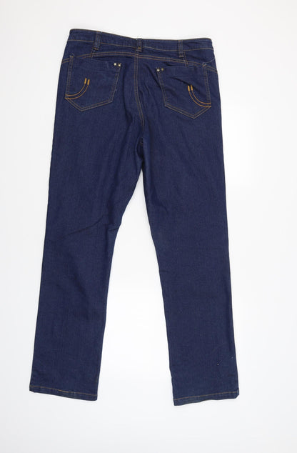 Taillissime Womens Blue   Straight Jeans Size 12 L31 in