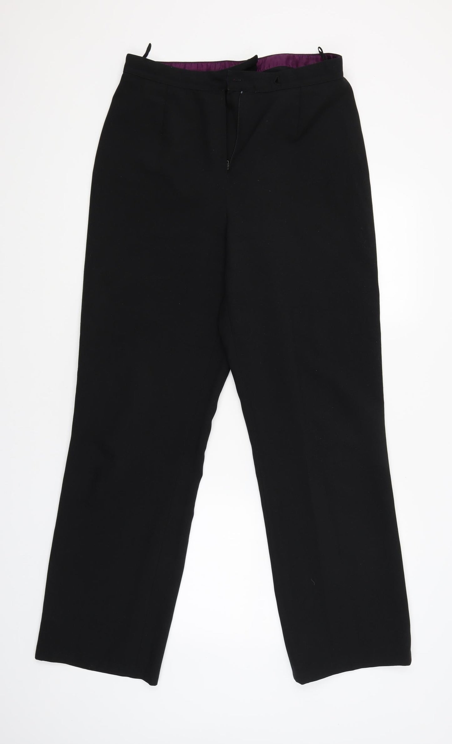 Womens UK Size 14 CMD Regular Fit  Black Trousers