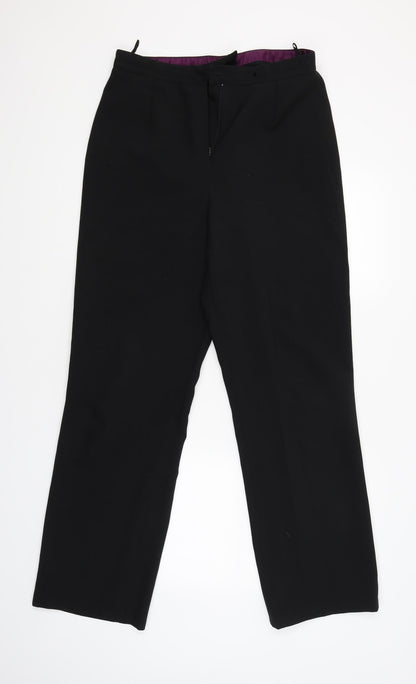 Womens UK Size 14 CMD Regular Fit  Black Trousers