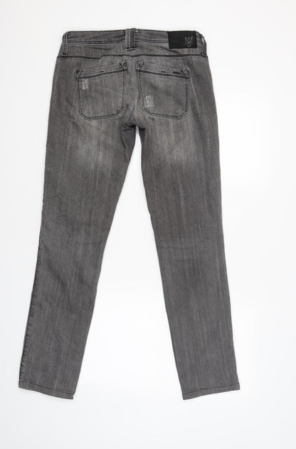 Bianca Womens Grey   Straight Jeans Size 36 L31 in