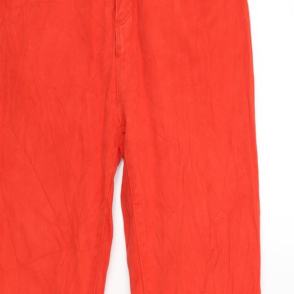 Top Secret Womens Red   Capri Trousers Size 36 L26 in