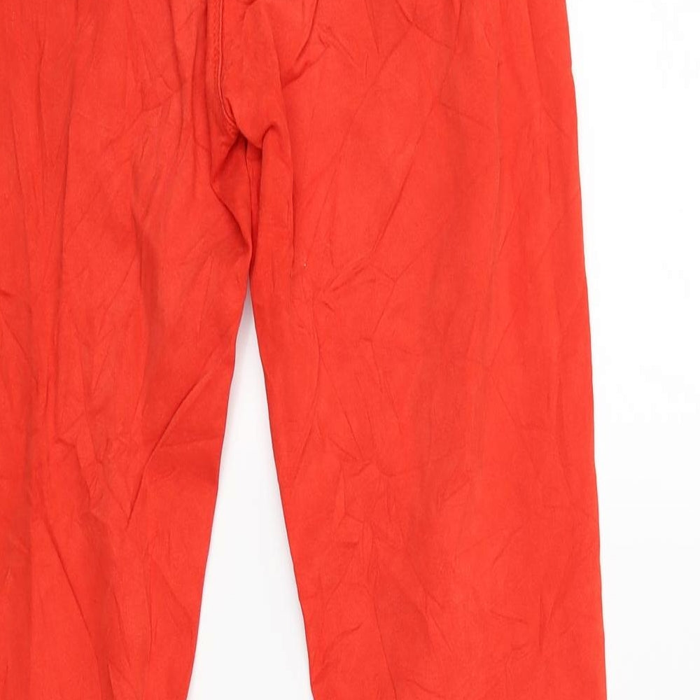 Top Secret Womens Red   Capri Trousers Size 36 L26 in