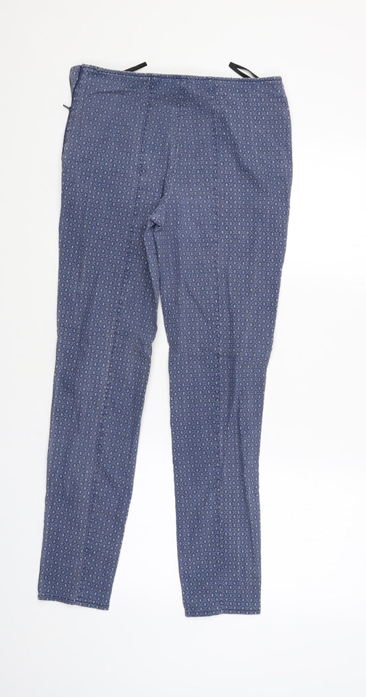Womens UK Size 10 Atmosphere Regular Fit Capri Blue Trousers