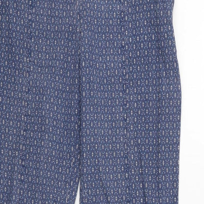 Womens UK Size 10 Atmosphere Regular Fit Capri Blue Trousers
