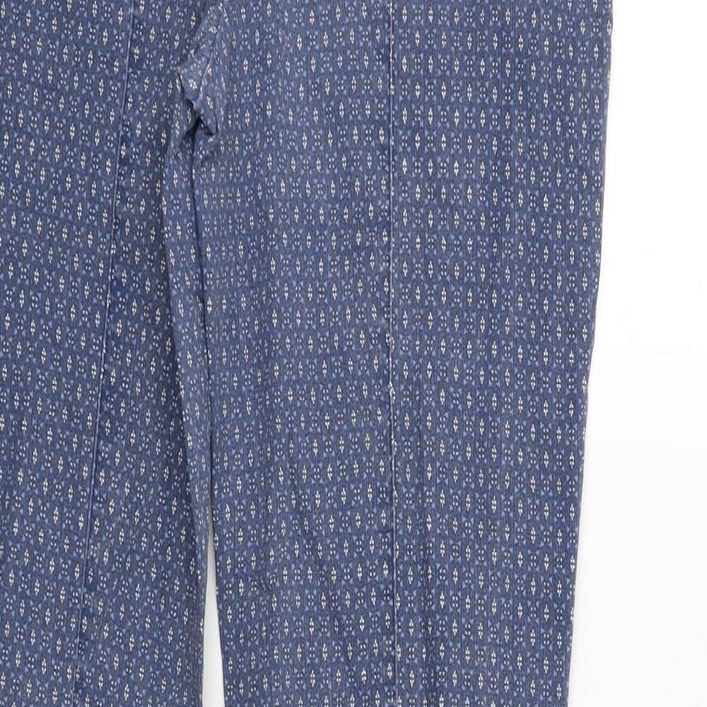 Womens UK Size 10 Atmosphere Regular Fit Capri Blue Trousers