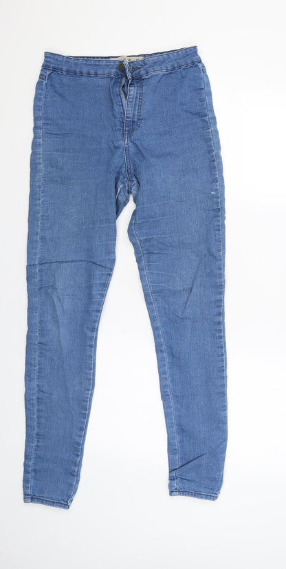 Denim & Co. Womens Blue   Straight Jeans Size 10 L29 in