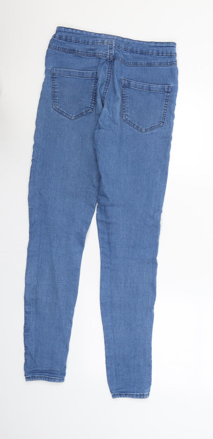 Denim & Co. Womens Blue   Straight Jeans Size 10 L29 in