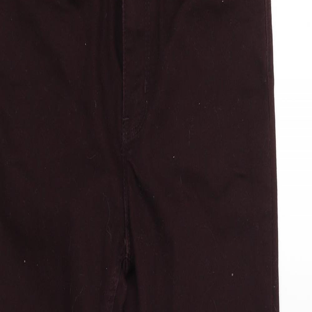 Womens UK Size 8 H&M Regular Fit Capri Red Trousers