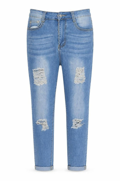 Womens UK Size 6 Denim Wise Regular Fit Skinny Blue Jeans