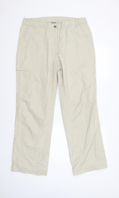 Outdoor Discovery Womens Beige   Capri Trousers Size L L31 in