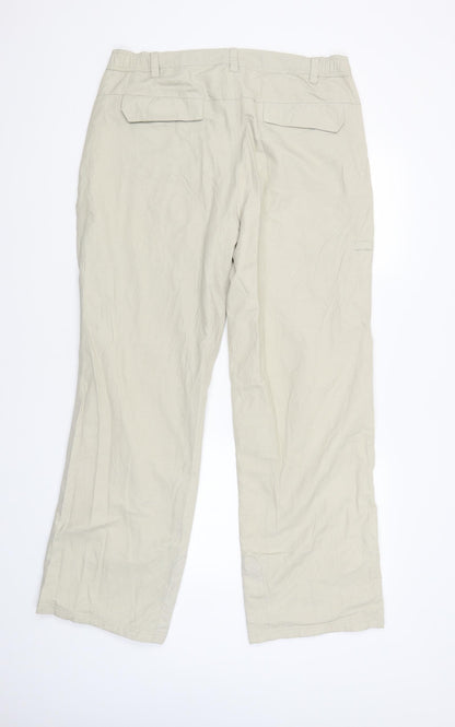Outdoor Discovery Womens Beige   Capri Trousers Size L L31 in