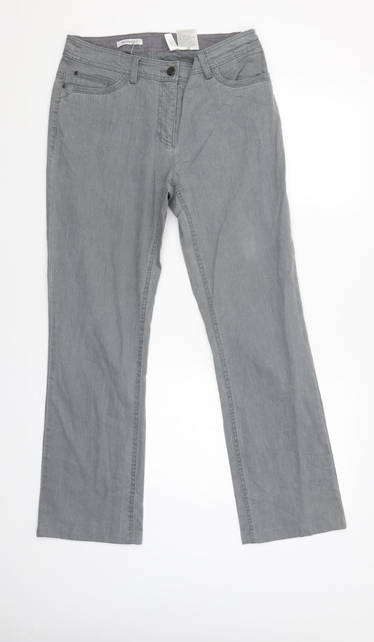 Yessica Womens Grey   Capri Trousers Size 12 L28 in
