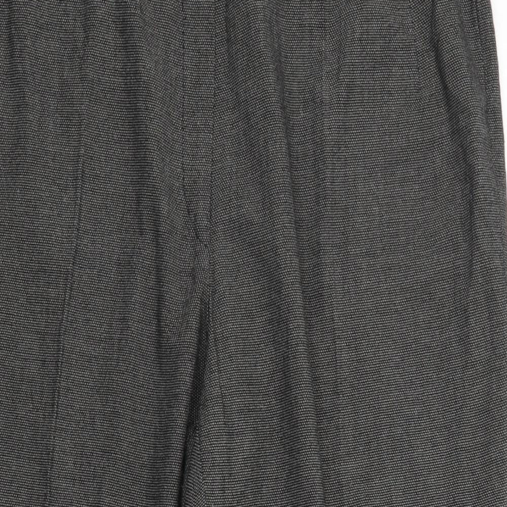 Ibris Style Womens Grey   Capri Trousers Size 44 L26 in