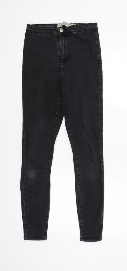 Denim & Co. Womens Black   Skinny Jeans Size 8 L27.5 in