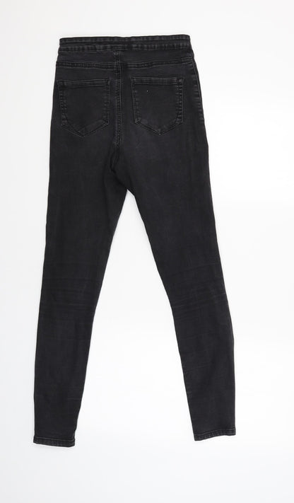 Denim & Co. Womens Black   Skinny Jeans Size 8 L27.5 in