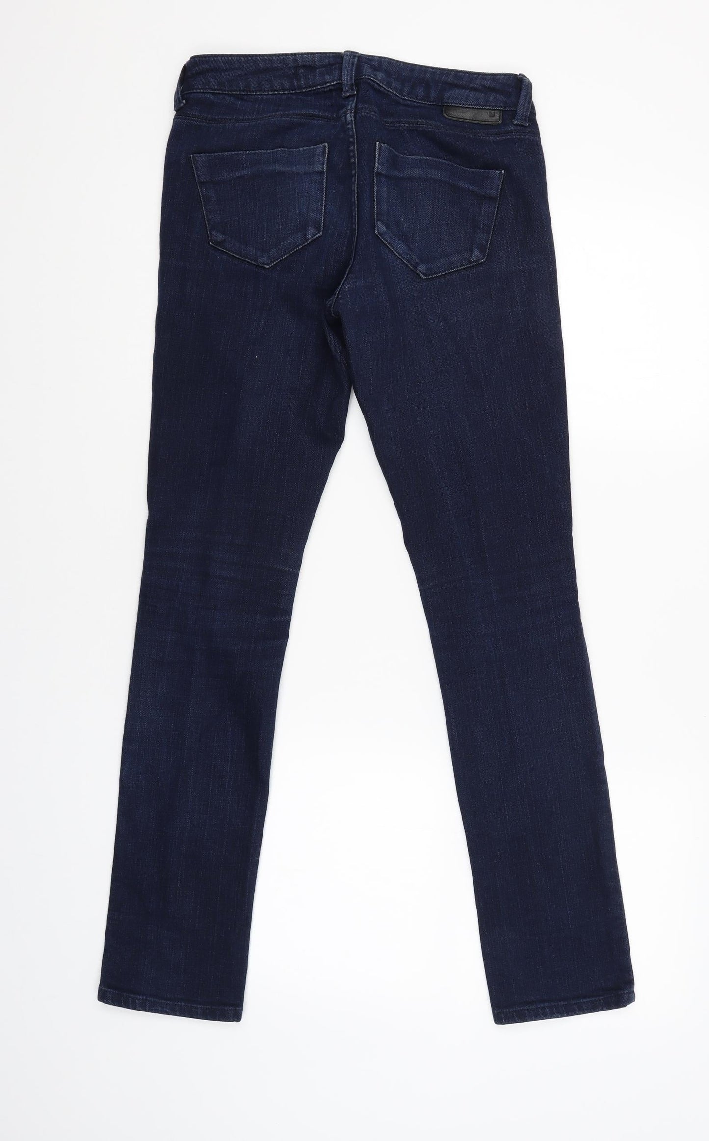 Womens UK Size 26 Preworn Regular Fit Skinny Blue Jeans