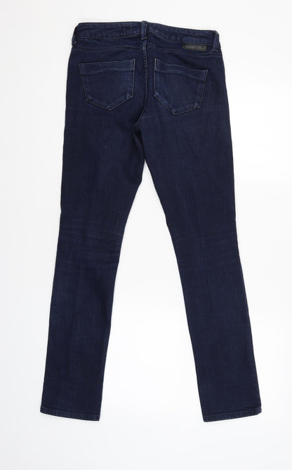Womens UK Size 26 Preworn Regular Fit Skinny Blue Jeans