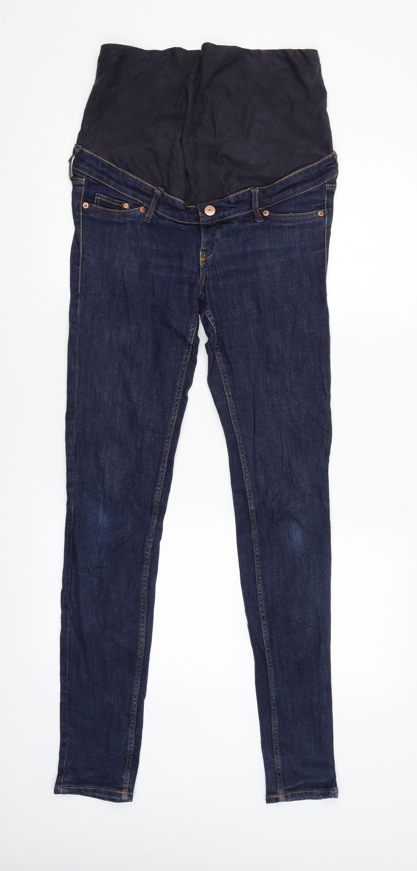 Womens UK Size 10 Denim Regular Fit Skinny Blue Jeans