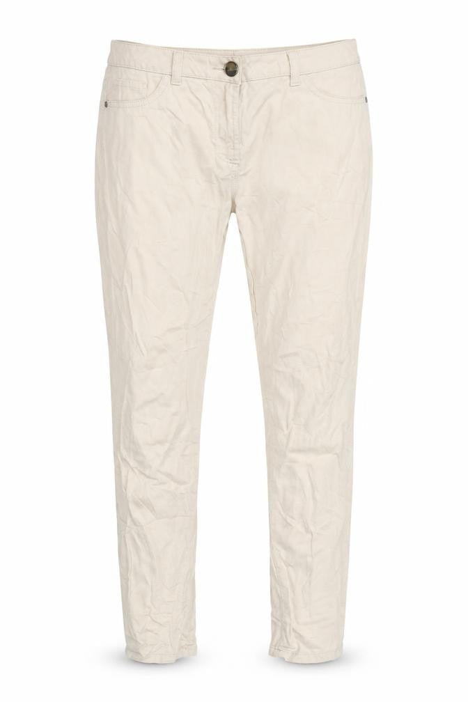 Womens UK Size 38 F&F Regular Fit Capri Beige Trousers