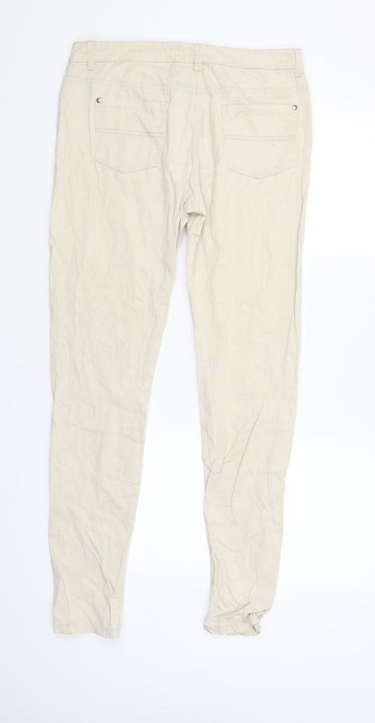 F&F Womens Beige   Capri Trousers Size 38 L29 in