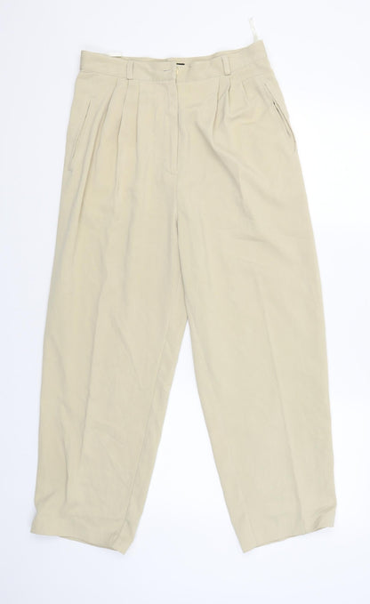 CCDK Womens Beige   Capri Trousers Size 40 L24 in