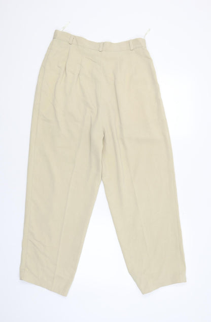 CCDK Womens Beige   Capri Trousers Size 40 L24 in