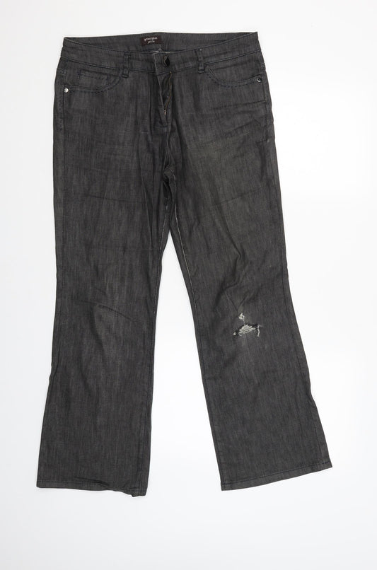 Principles Womens Black   Straight Jeans Size 14 L27 in