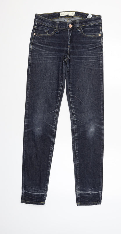 Womens UK Size 36 Diverse Regular Fit Straight Blue Jeans