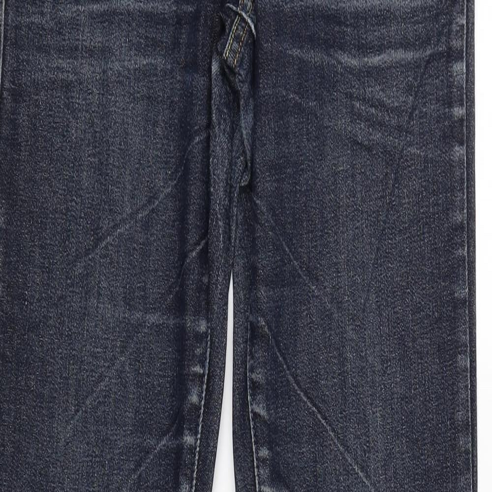 Womens UK Size 36 Diverse Regular Fit Straight Blue Jeans