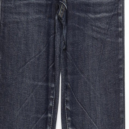 Womens UK Size 36 Diverse Regular Fit Straight Blue Jeans