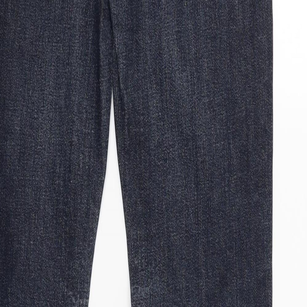 Womens UK Size 36 Diverse Regular Fit Straight Blue Jeans