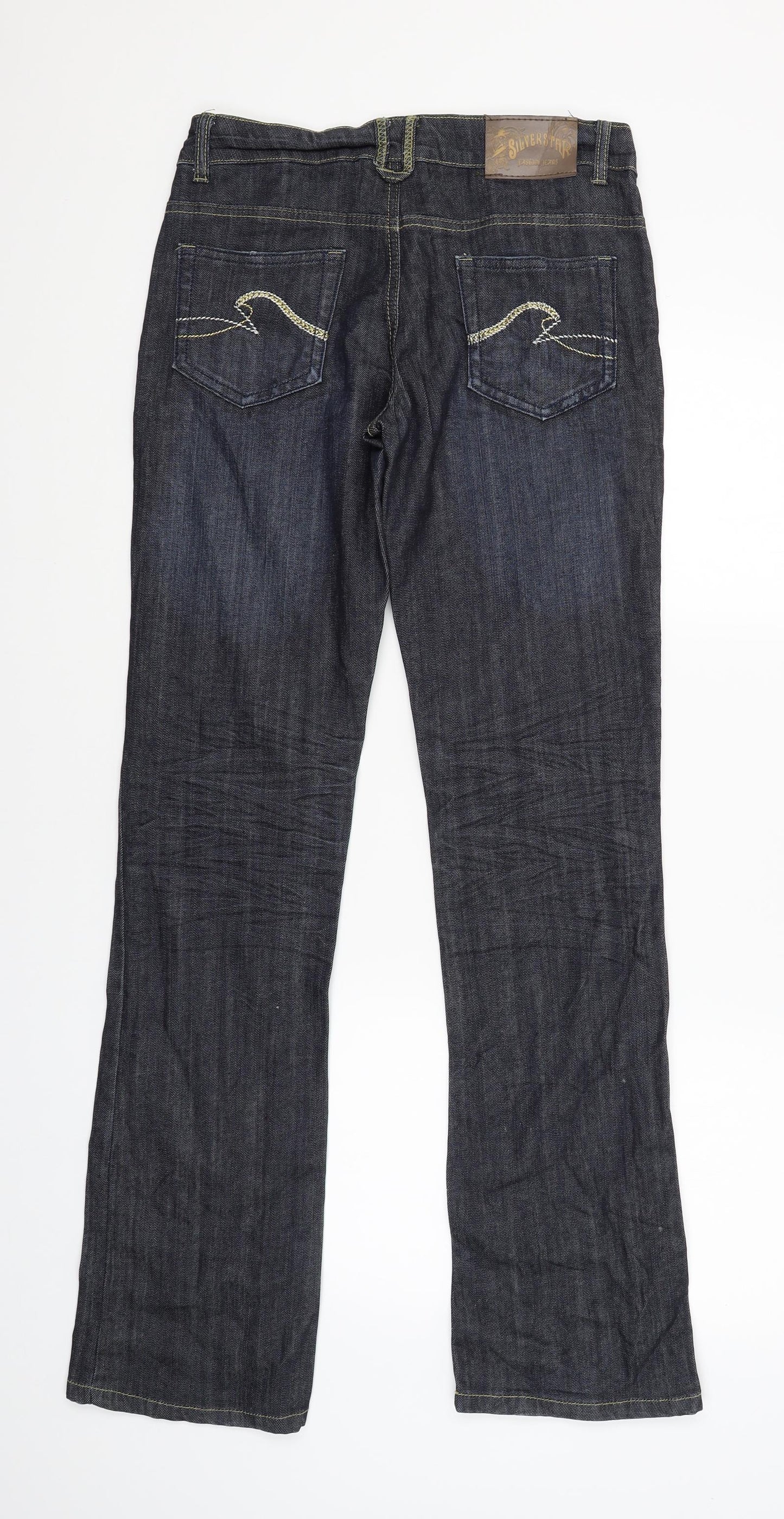 Silver Star Womens Blue   Straight Jeans Size 28 L33 in
