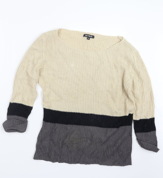 Womens UK Size 16 Originals Beige Pullover Jumper